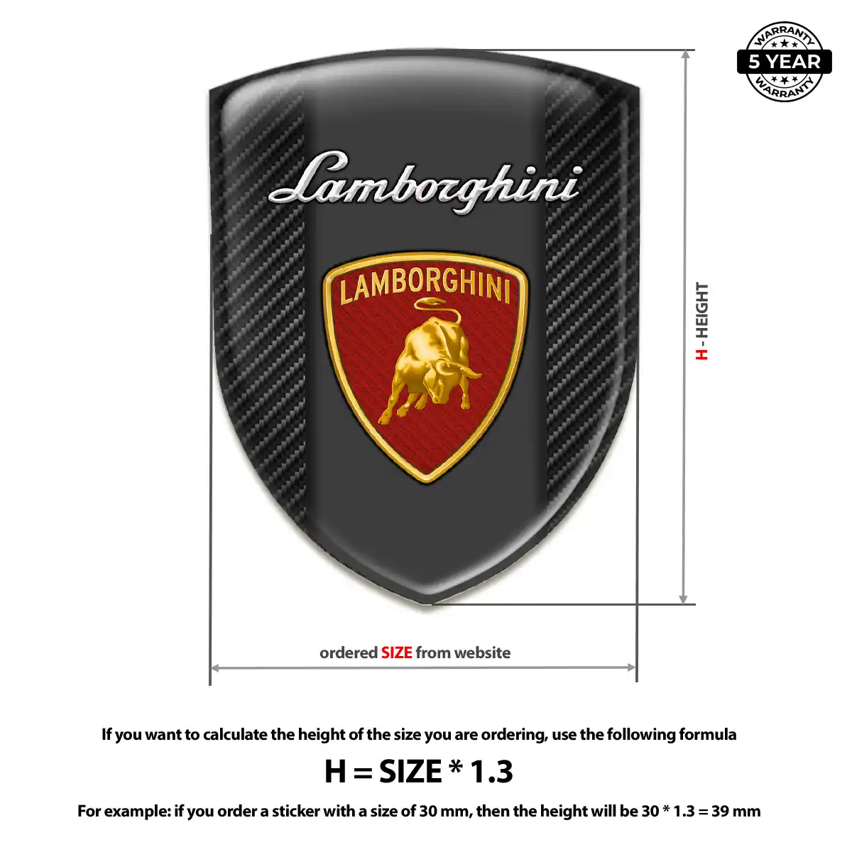 Lamborghini Logo Sticker Sleek Style