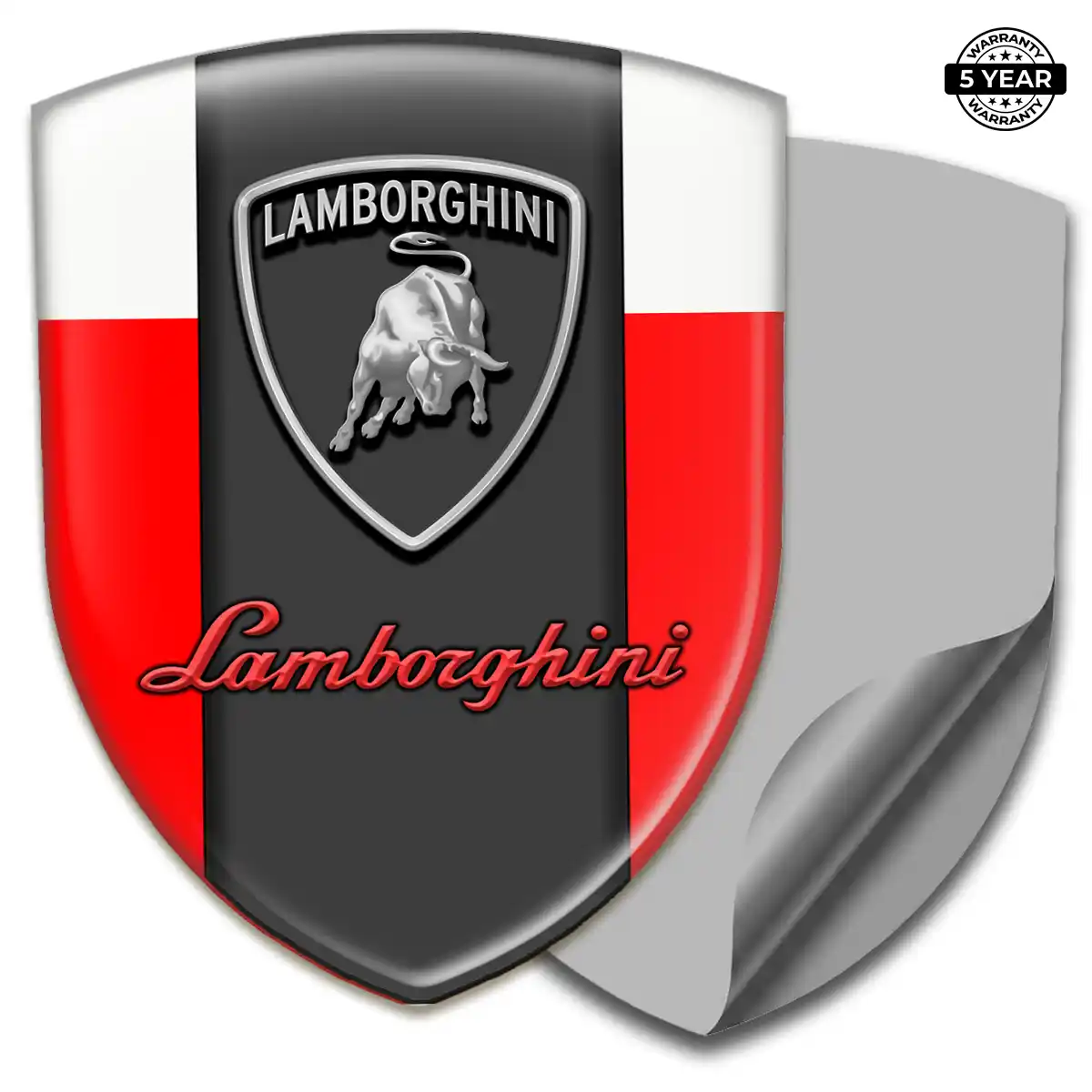 Lamborghini Resin Domed Sticker Elite Finish