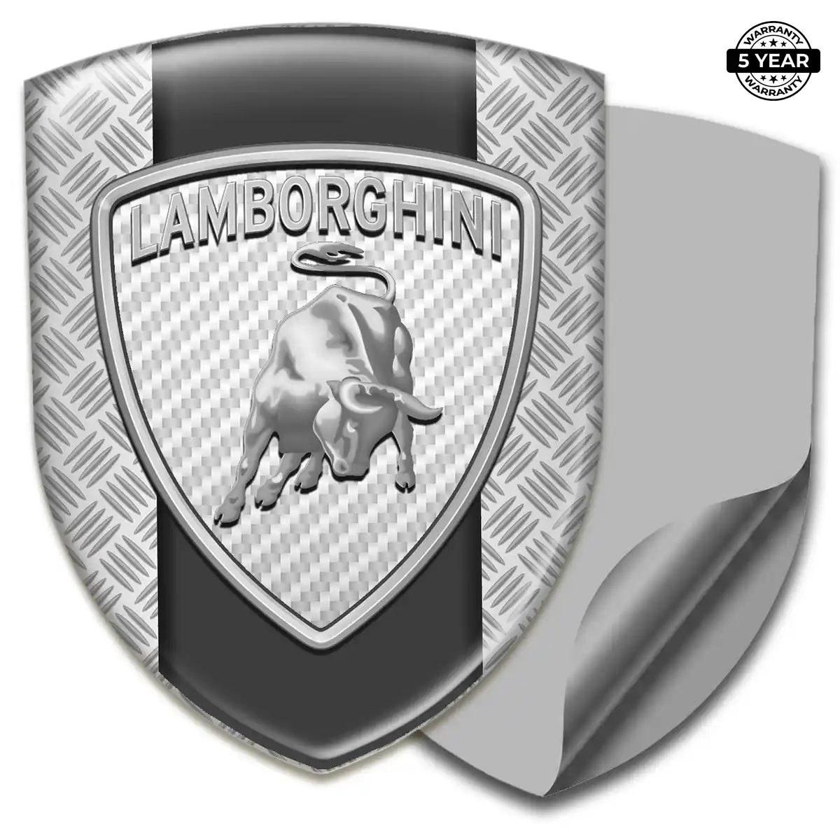 Lamborghini Resin Domed Sticker Refined Design
