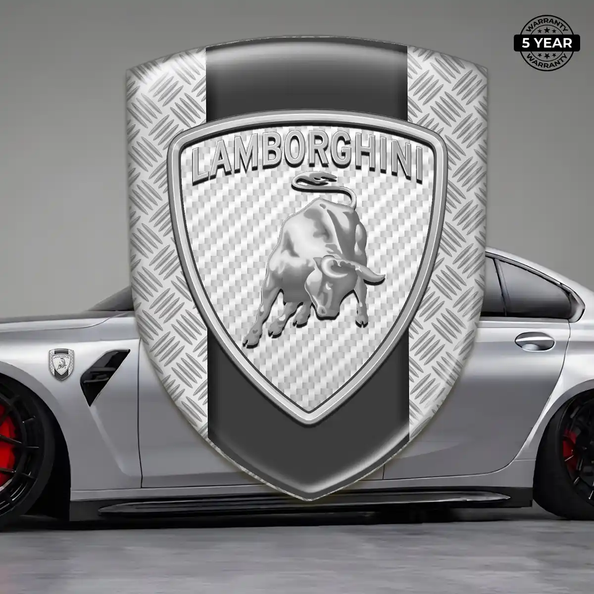 Lamborghini Resin Domed Sticker Refined Design
