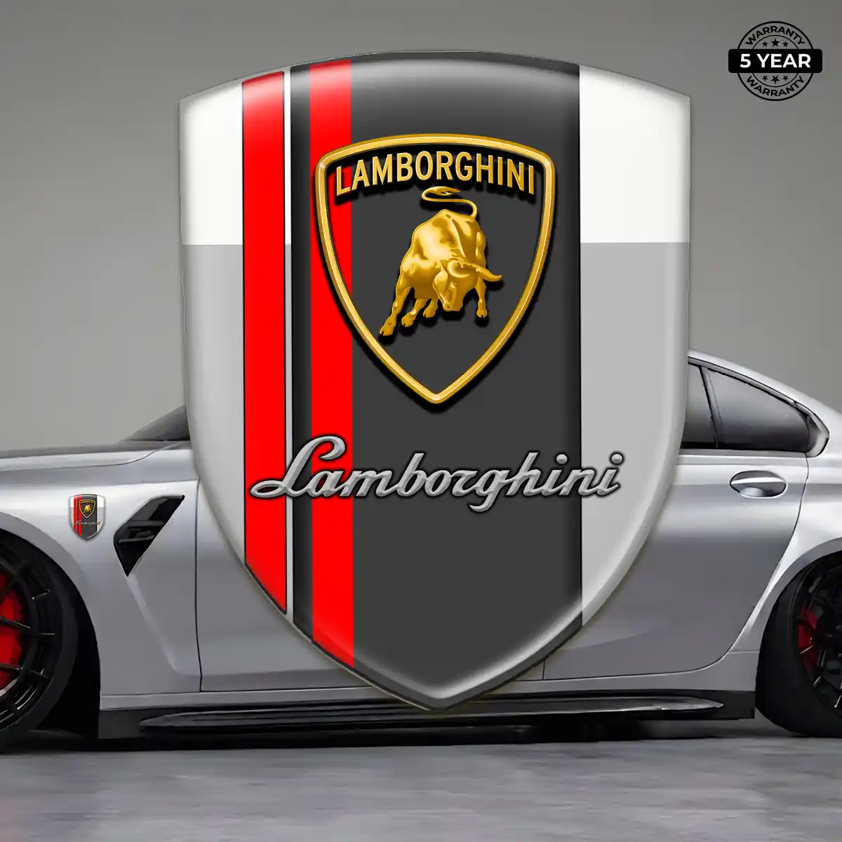 Lamborghini Resin Domed Sticker Sleek Style