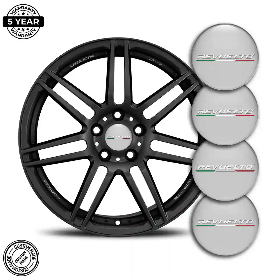 Lamborghini Revuelto Wheel Emblems Stylish Design