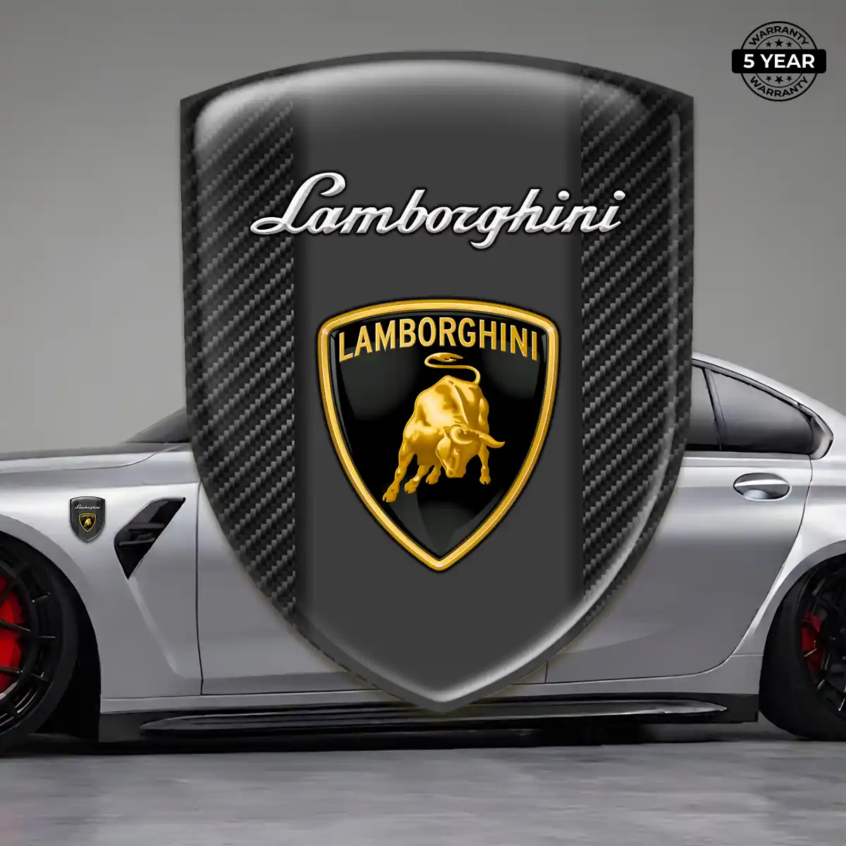Lamborghini Self Adhesive Emblem Sticker Refined Design