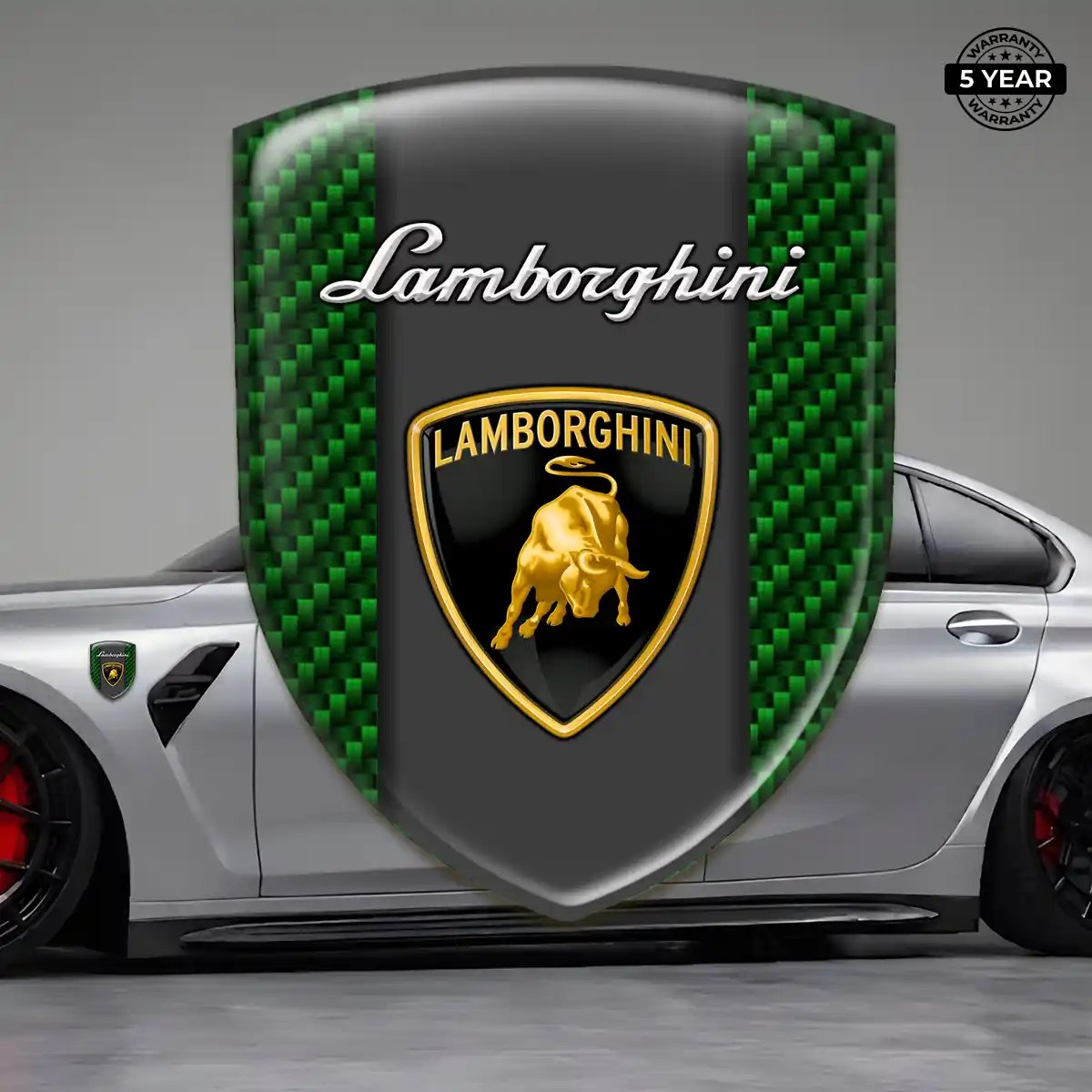 Lamborghini Self Adhesive Emblem Sticker Sleek Style