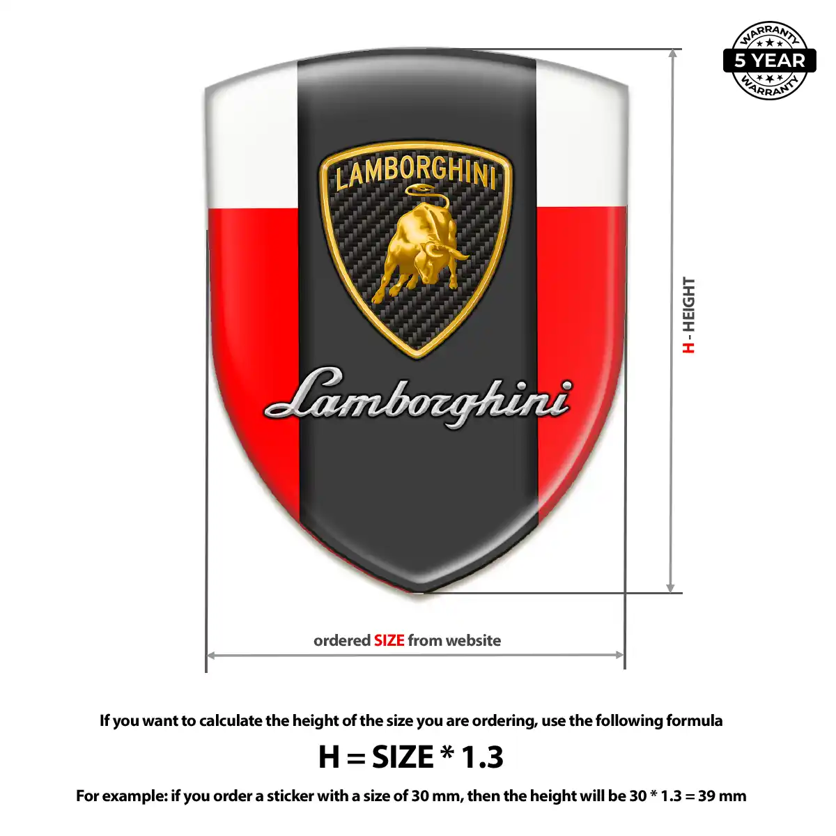 Lamborghini Silicone Badge Refined Design