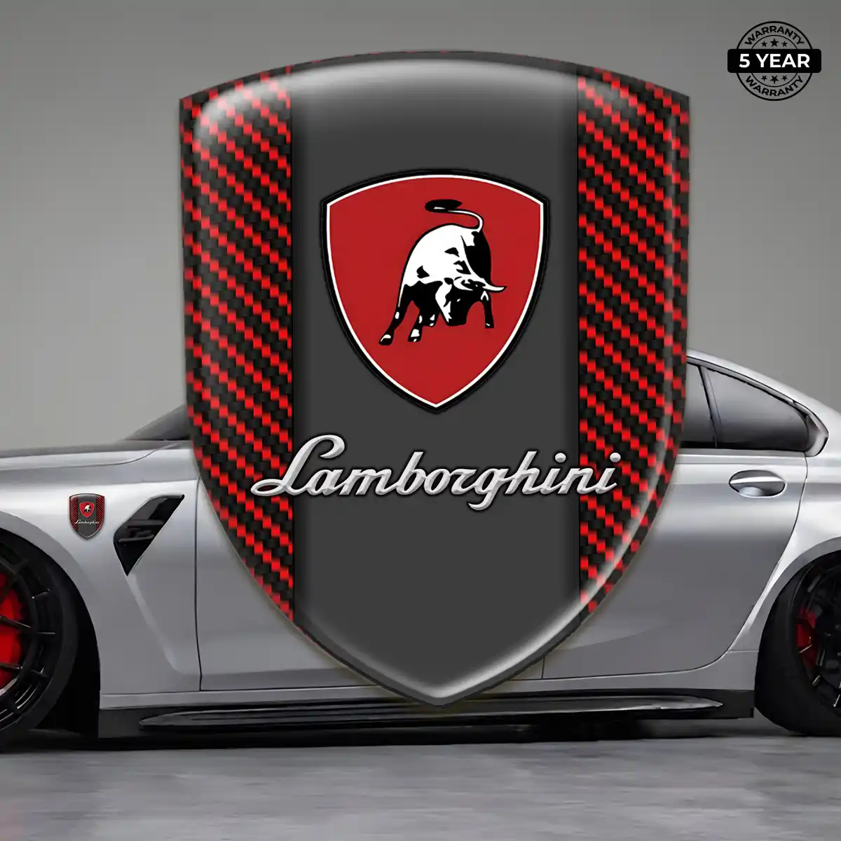 Lamborghini Silicone Badge Sleek Style