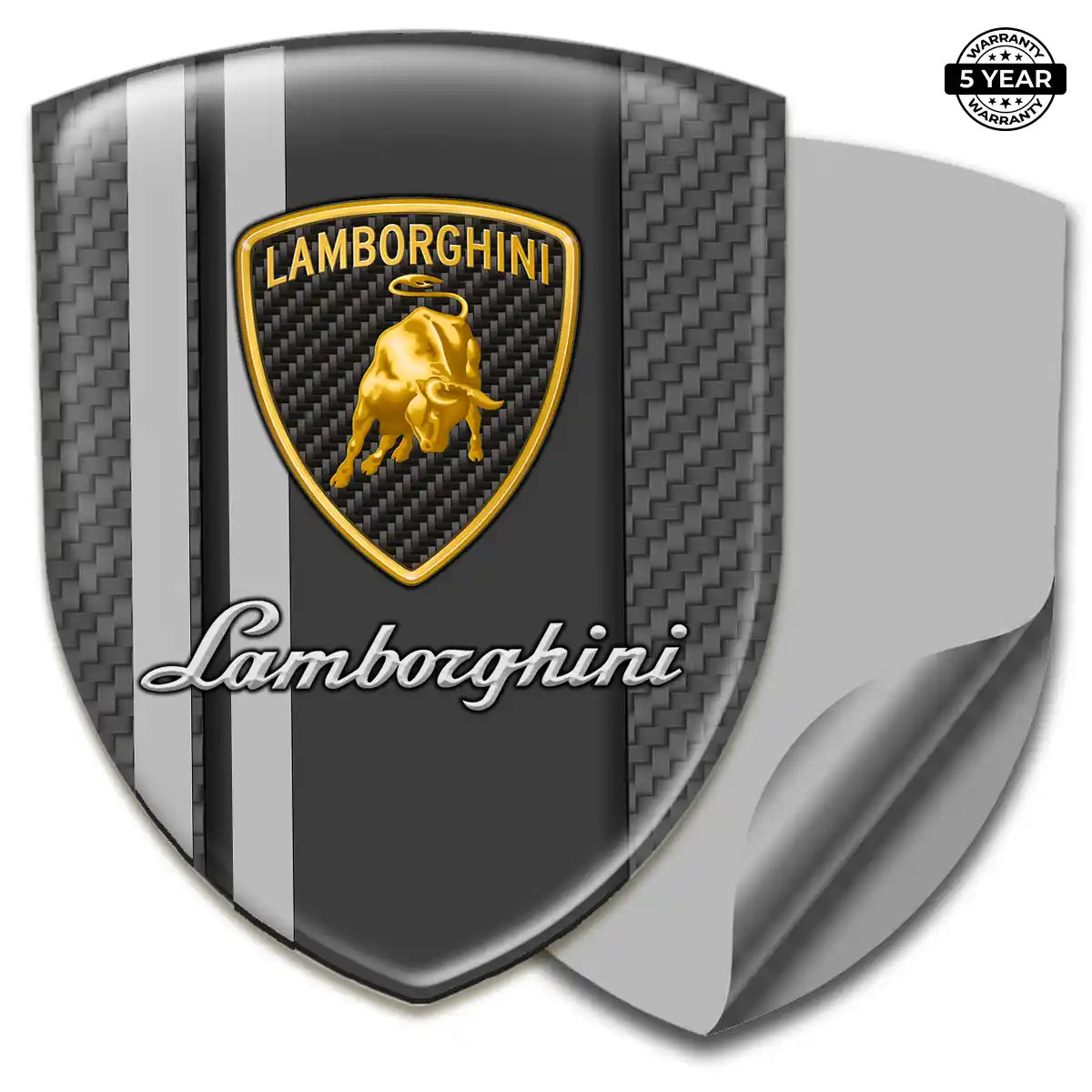Lamborghini Silicone Emblem Elite Finish