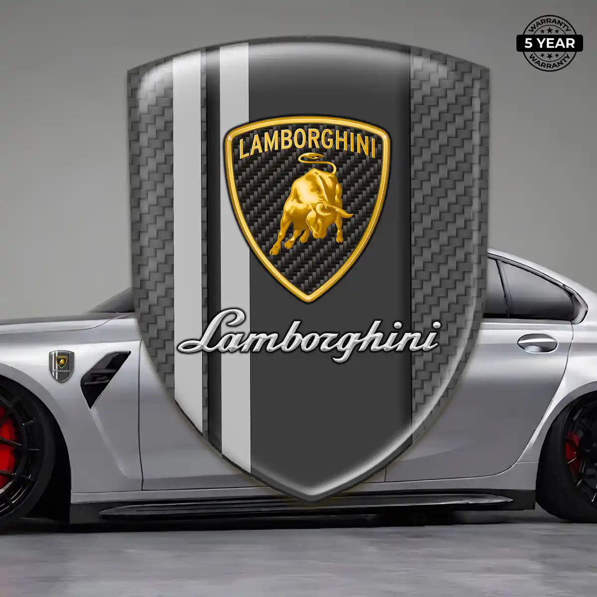 Lamborghini Silicone Emblem Elite Finish