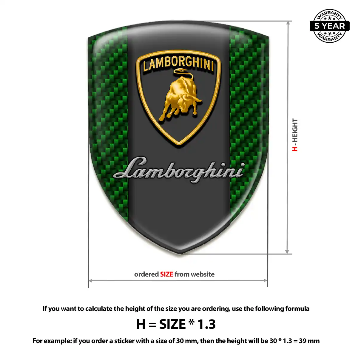 Lamborghini Silicone Emblem Sleek Style
