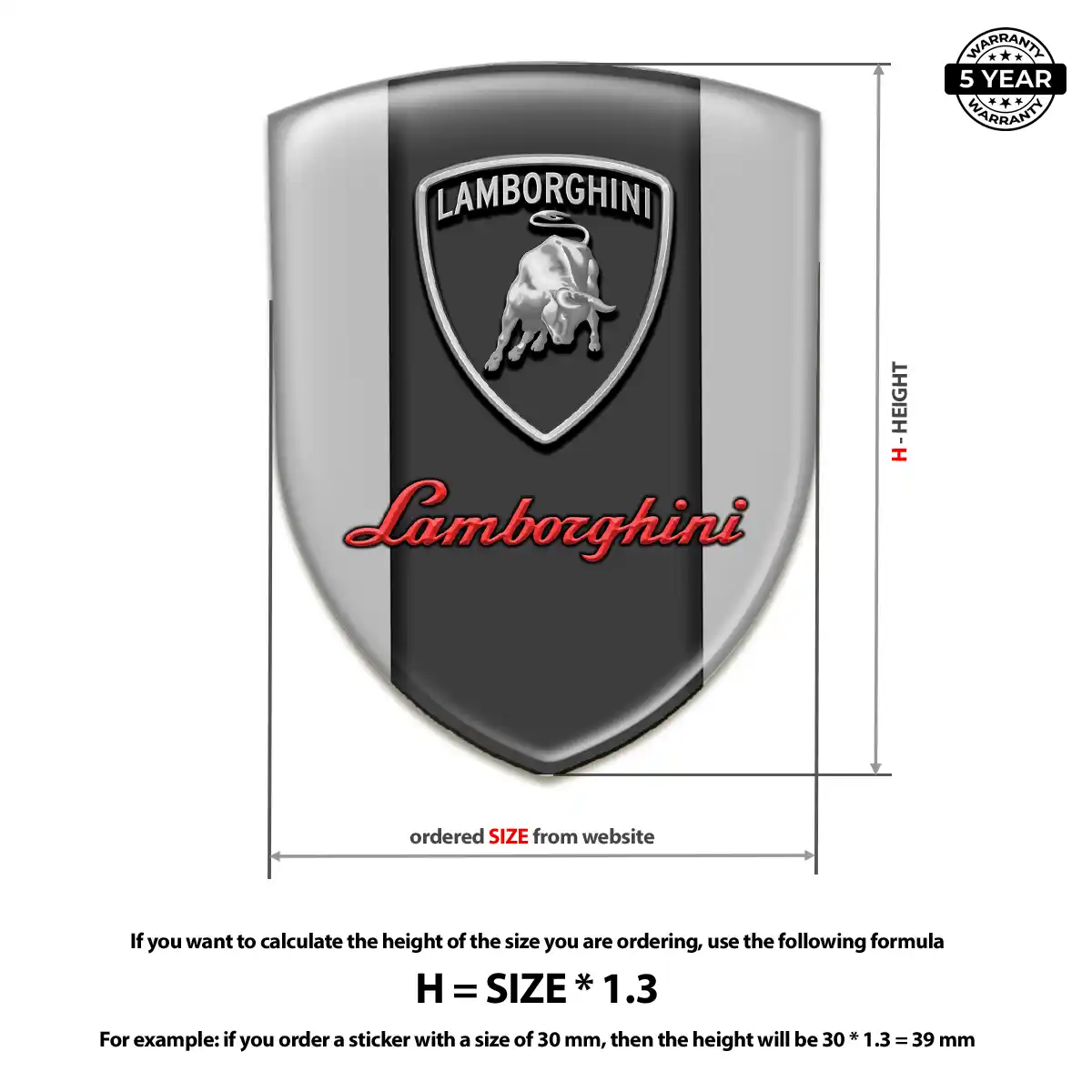 Lamborghini Sticker Elite Finish