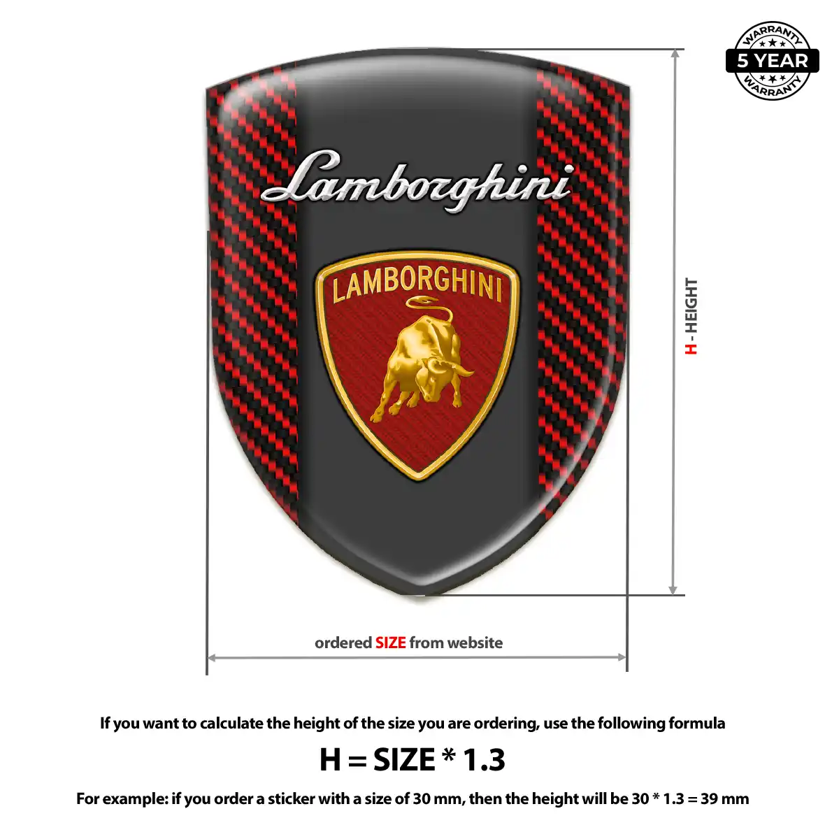 Lamborghini Sticker Sleek Style