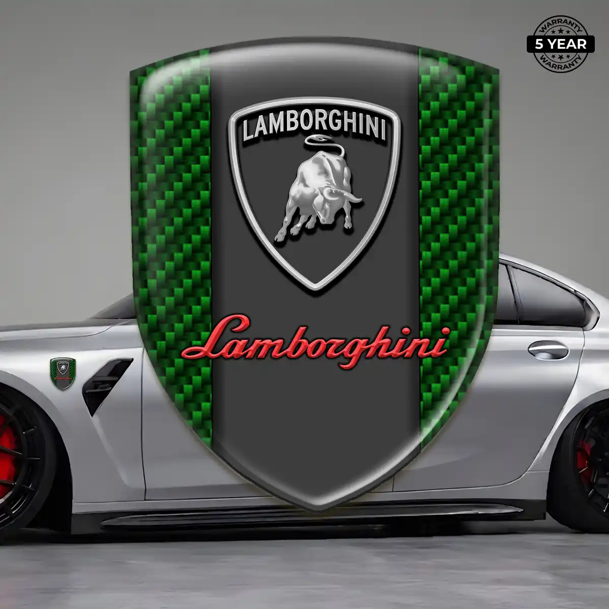 Lamborghini Vehicle Logo Sticker Refined Design