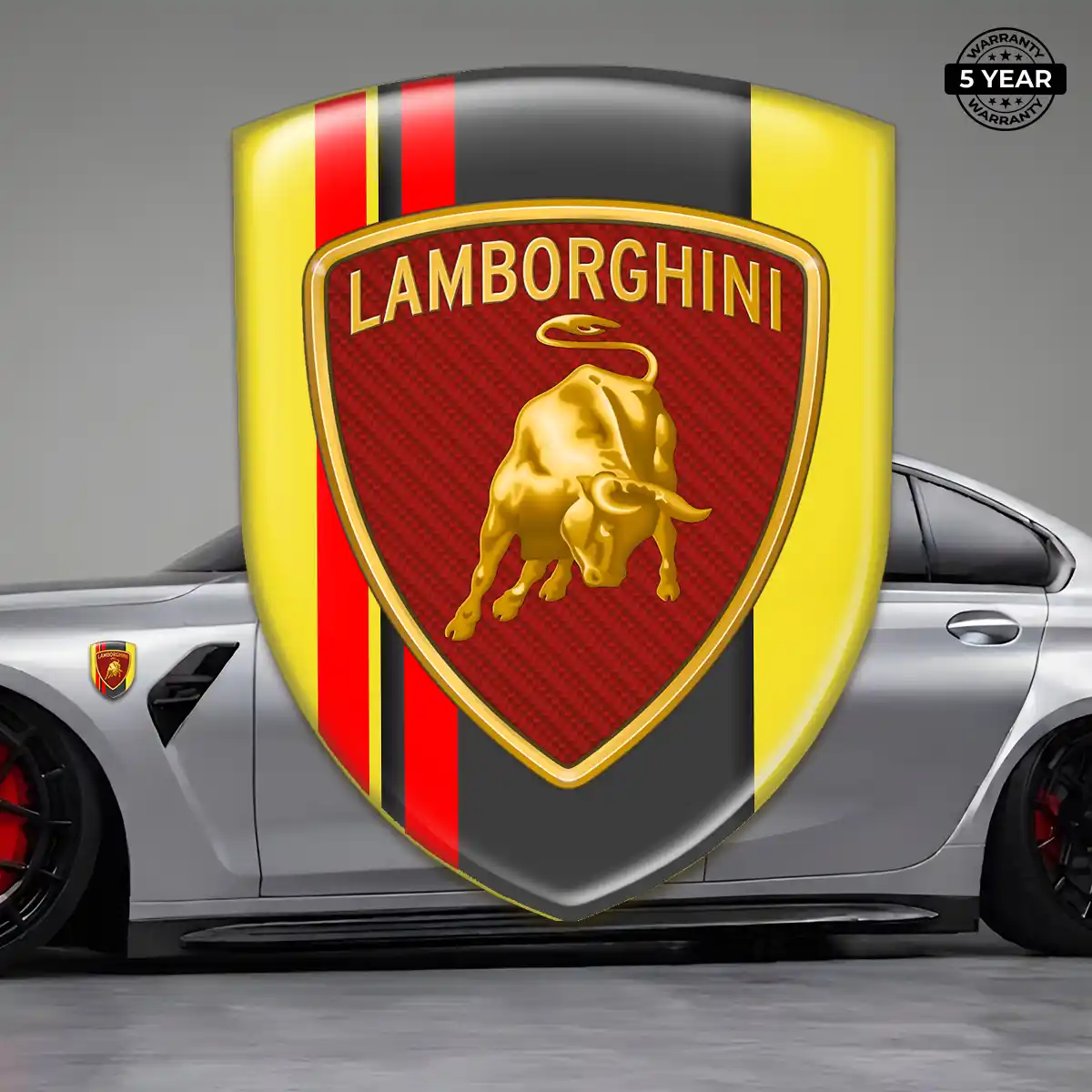 Lamborghini Vehicle Logo Sticker Sleek Style
