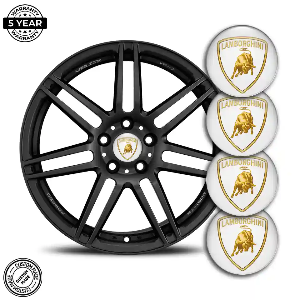 Lamborghini Wheel Emblem Self-Adhesive Stylish Design