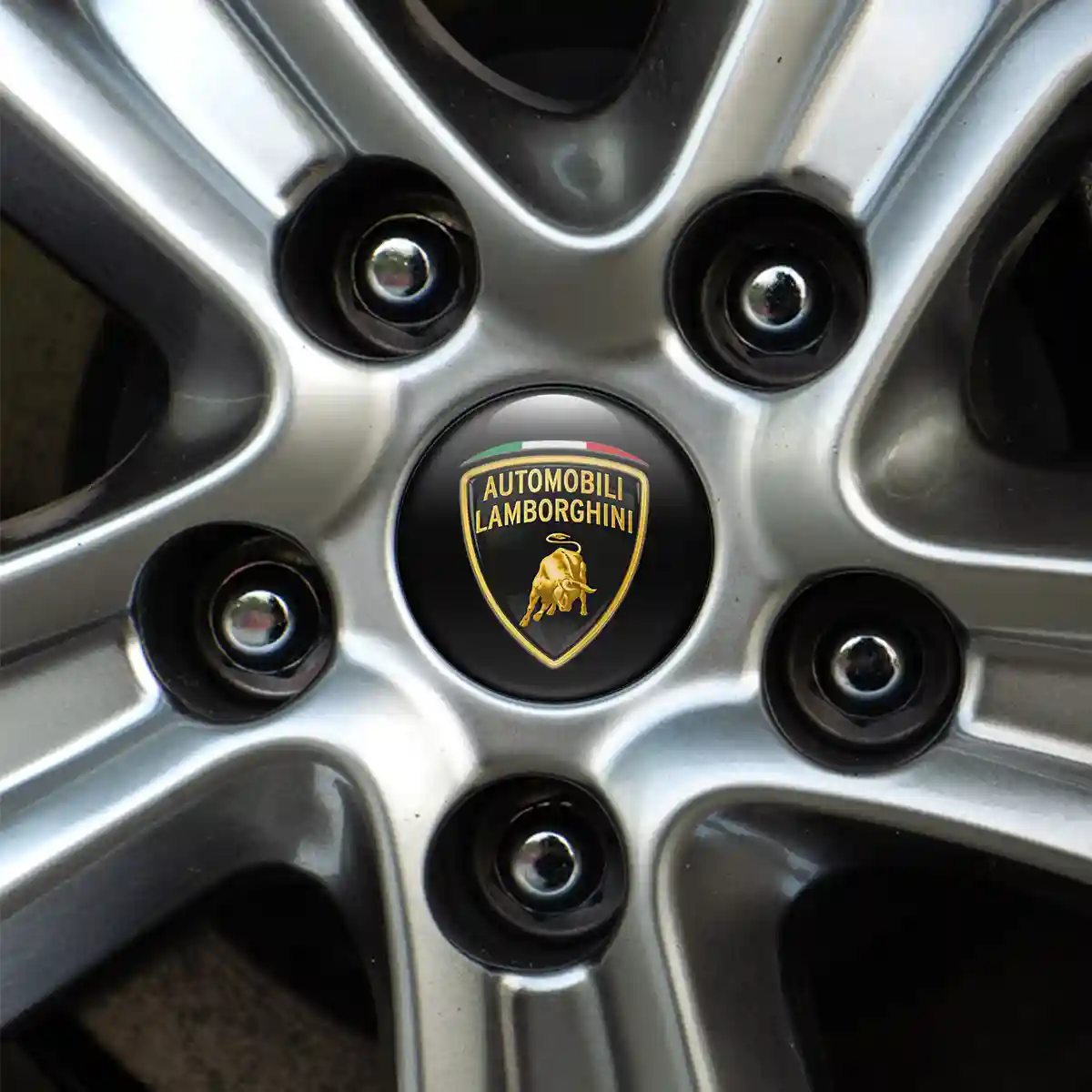 Lamborghini Wheel Emblems Stylish Design