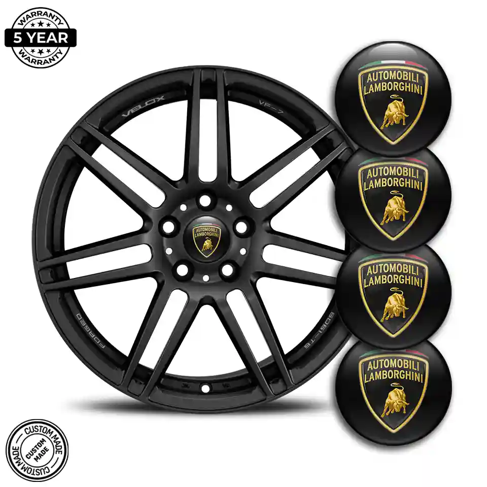 Lamborghini Wheel Emblems Stylish Design