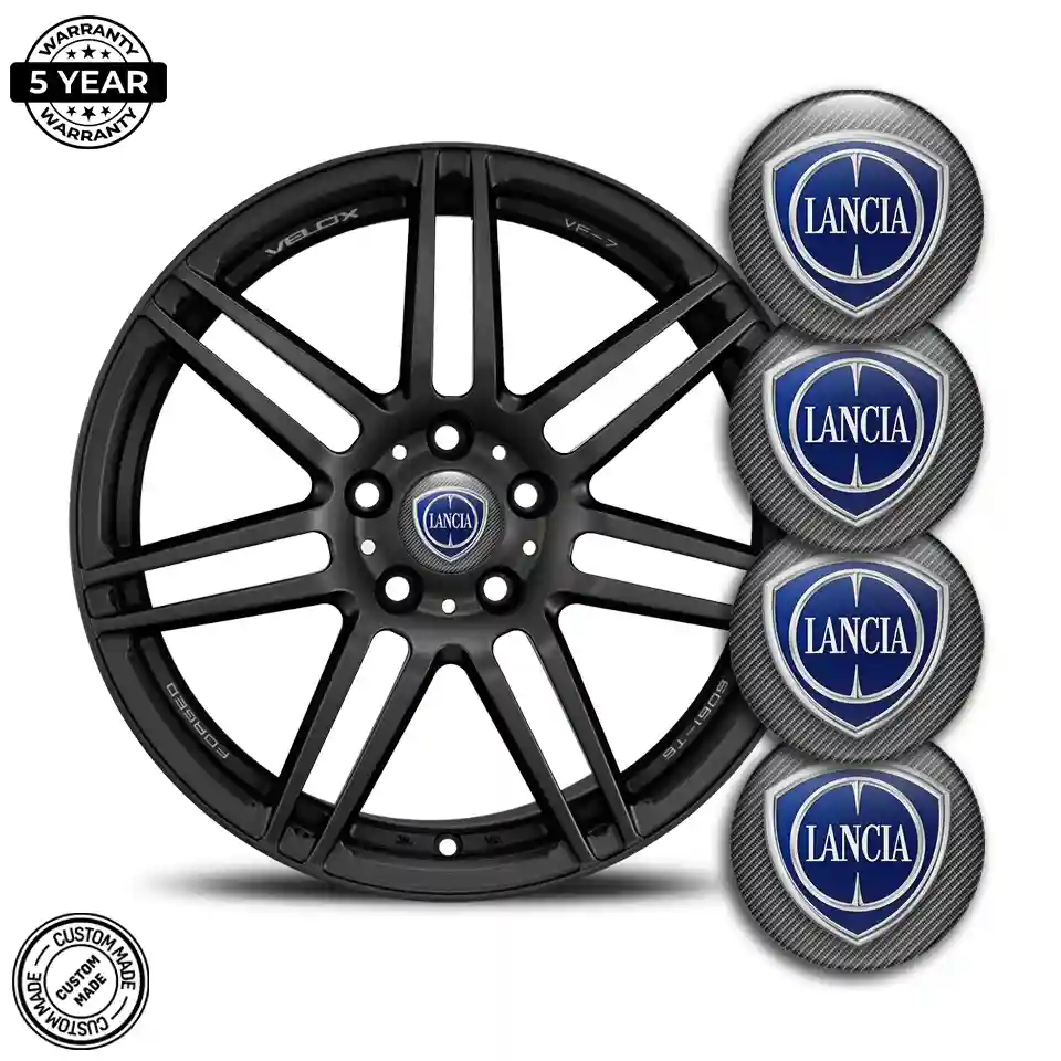 Lancia Emblem Center Hub Cap Self-Adhesive Stylish Design
