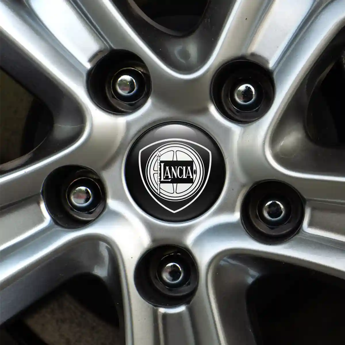 Lancia Epoxy Sticker Stylish Design