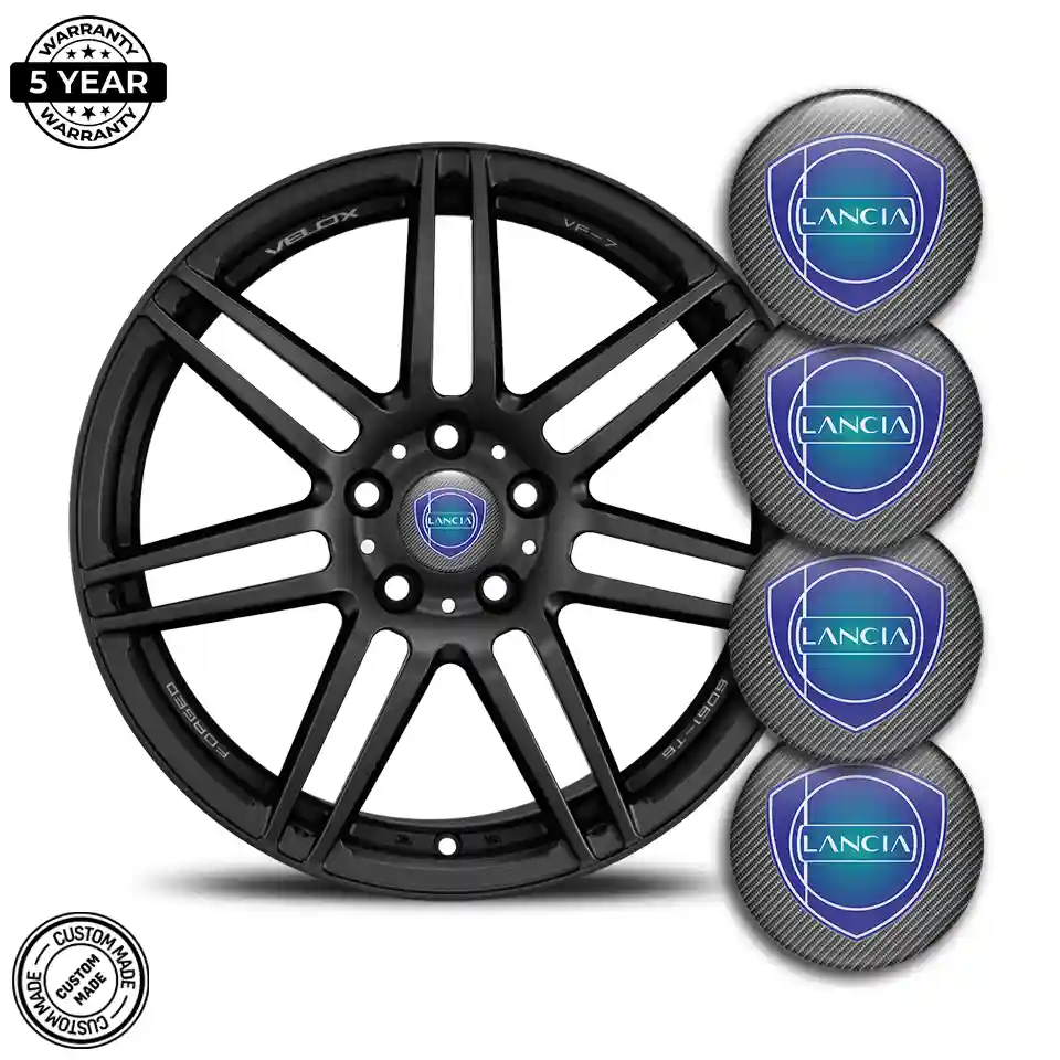 Lancia Logo Silicone Badge Self-Adhesive Stylish Design