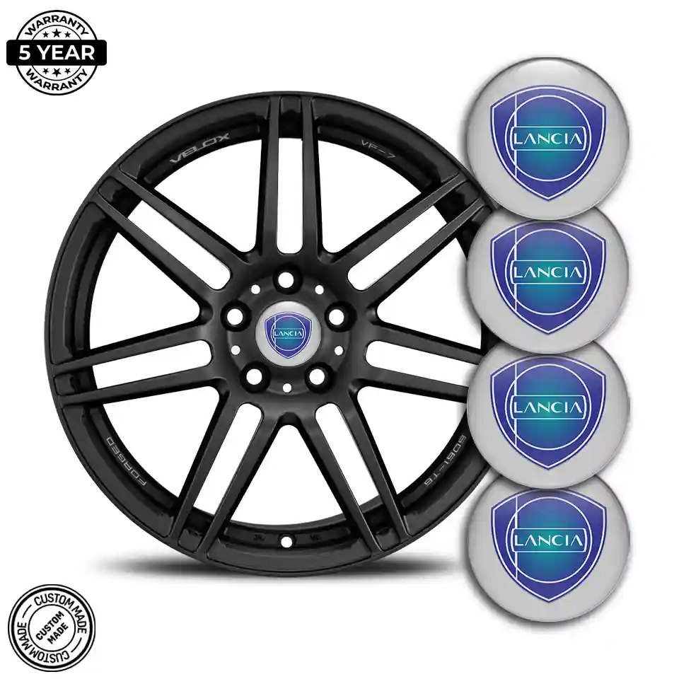 Lancia Logo Silicone Emblem Self-Adhesive Stylish Design