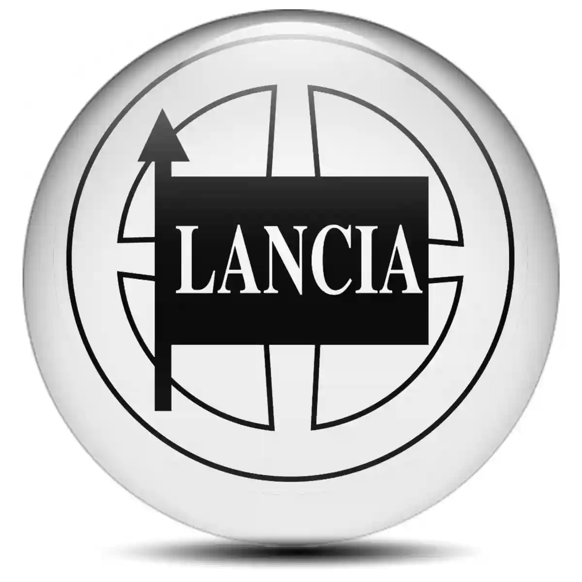 Lancia Logo Silicone Sticker Self-Adhesive Stylish Design