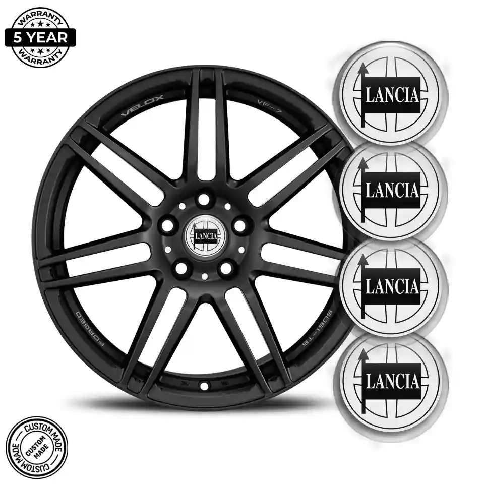 Lancia Logo Silicone Sticker Self-Adhesive Stylish Design