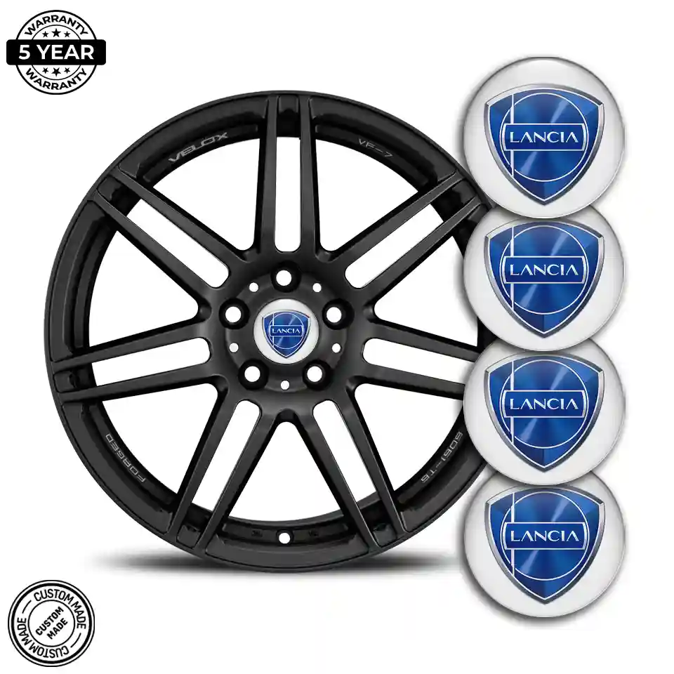 Lancia Logo Silicone Sticker Stylish Design