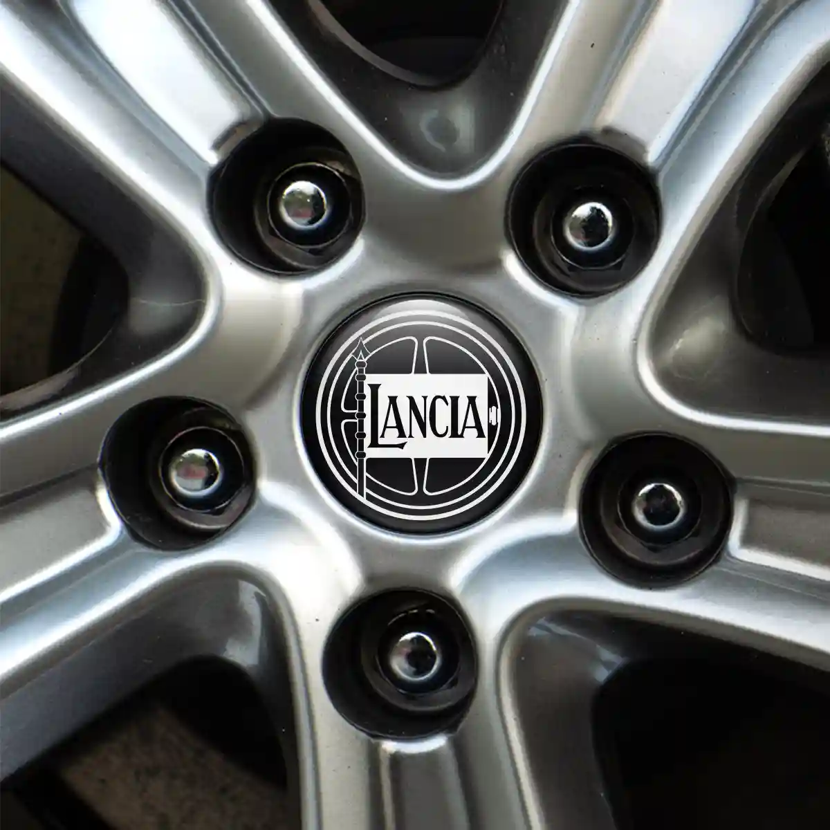 Lancia Silicone Sticker Self-Adhesive Stylish Design