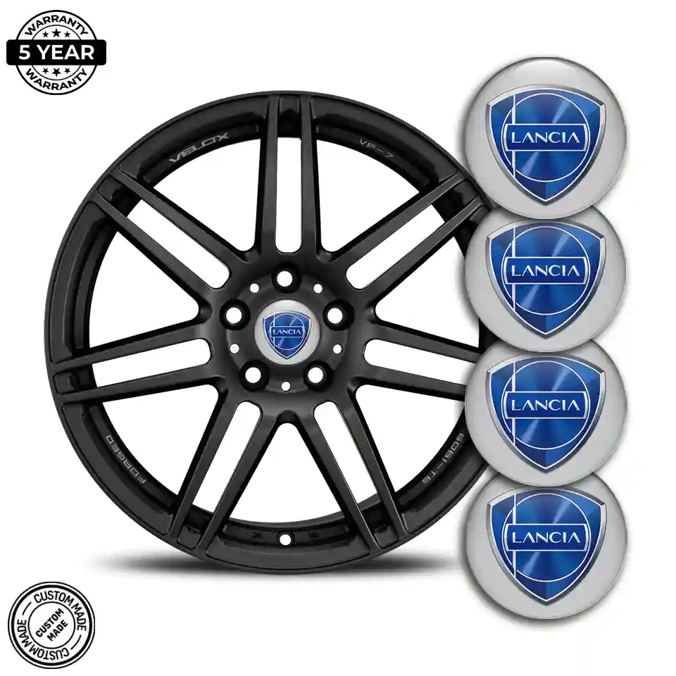 Lancia Wheel Emblem Self-Adhesive Stylish Design