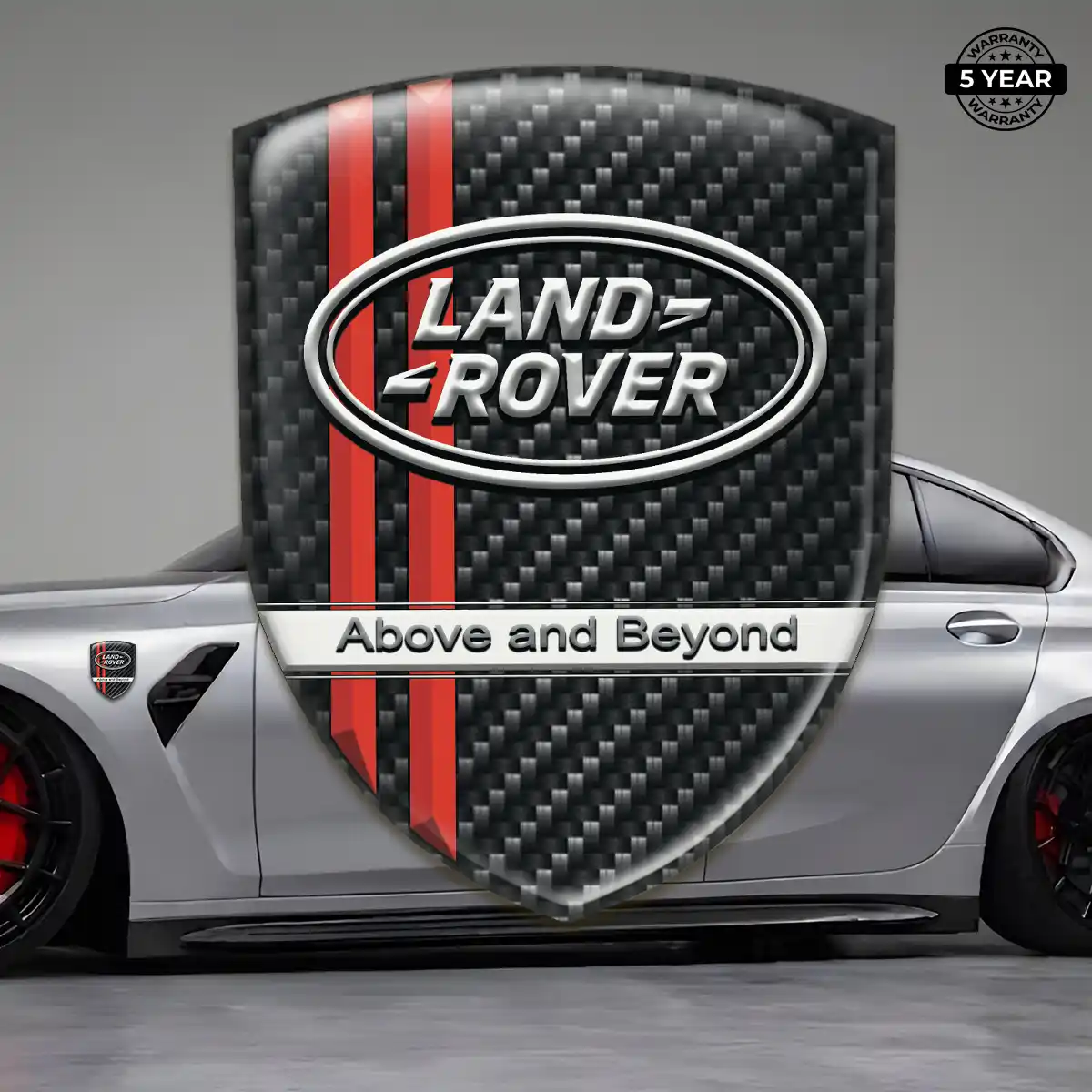 Land Rover 3D Badge Sticker Refined Design