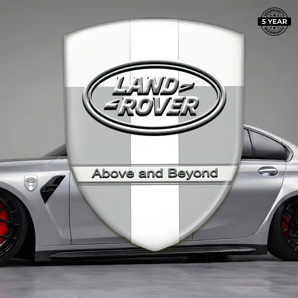 Land Rover 3D Badge Sticker Sleek Style