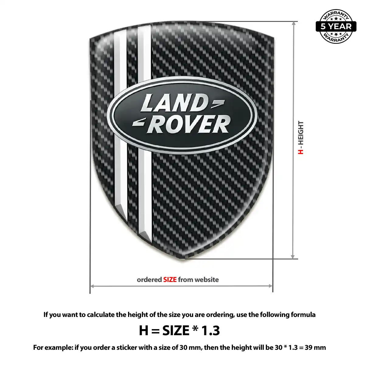 Land Rover Automotive Emblem Sticker Refined Design