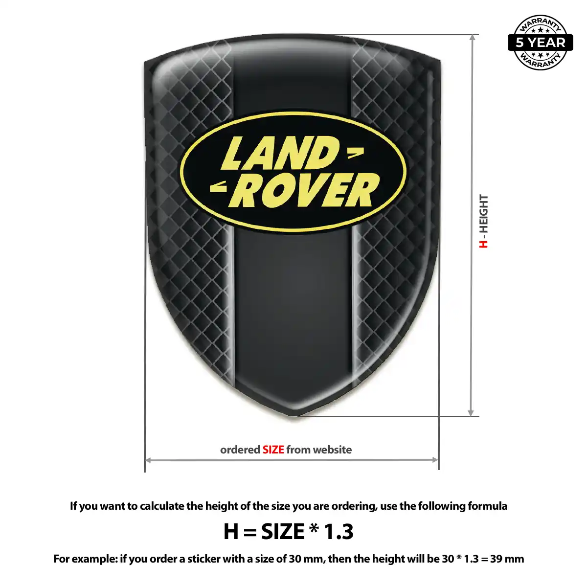 Land Rover Automotive Logo Sticker Sleek Style