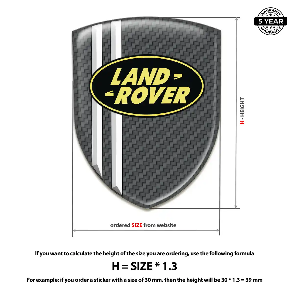 Land Rover Badge Elite Finish