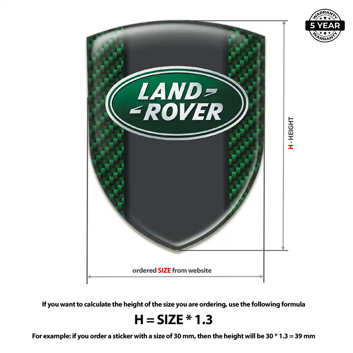 Land Rover Badge Sleek Style