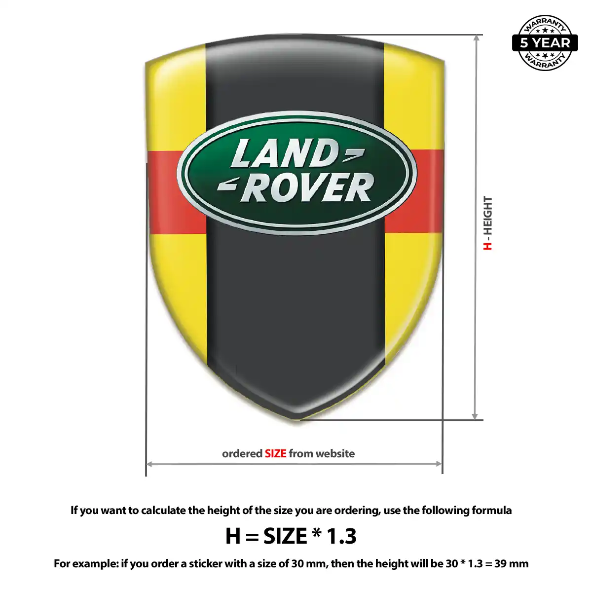 Land Rover Car Badge Sticker Sleek Style