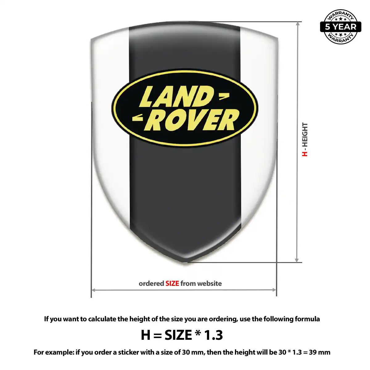 Land Rover Car Emblem Decal Refined Design
