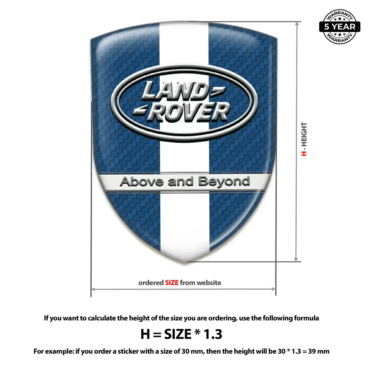 Land Rover Car Emblem Decal Sleek Style