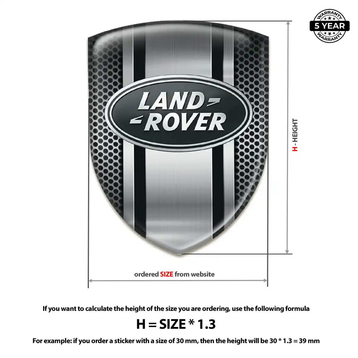 Land Rover Car Emblem Overlay Refined Design