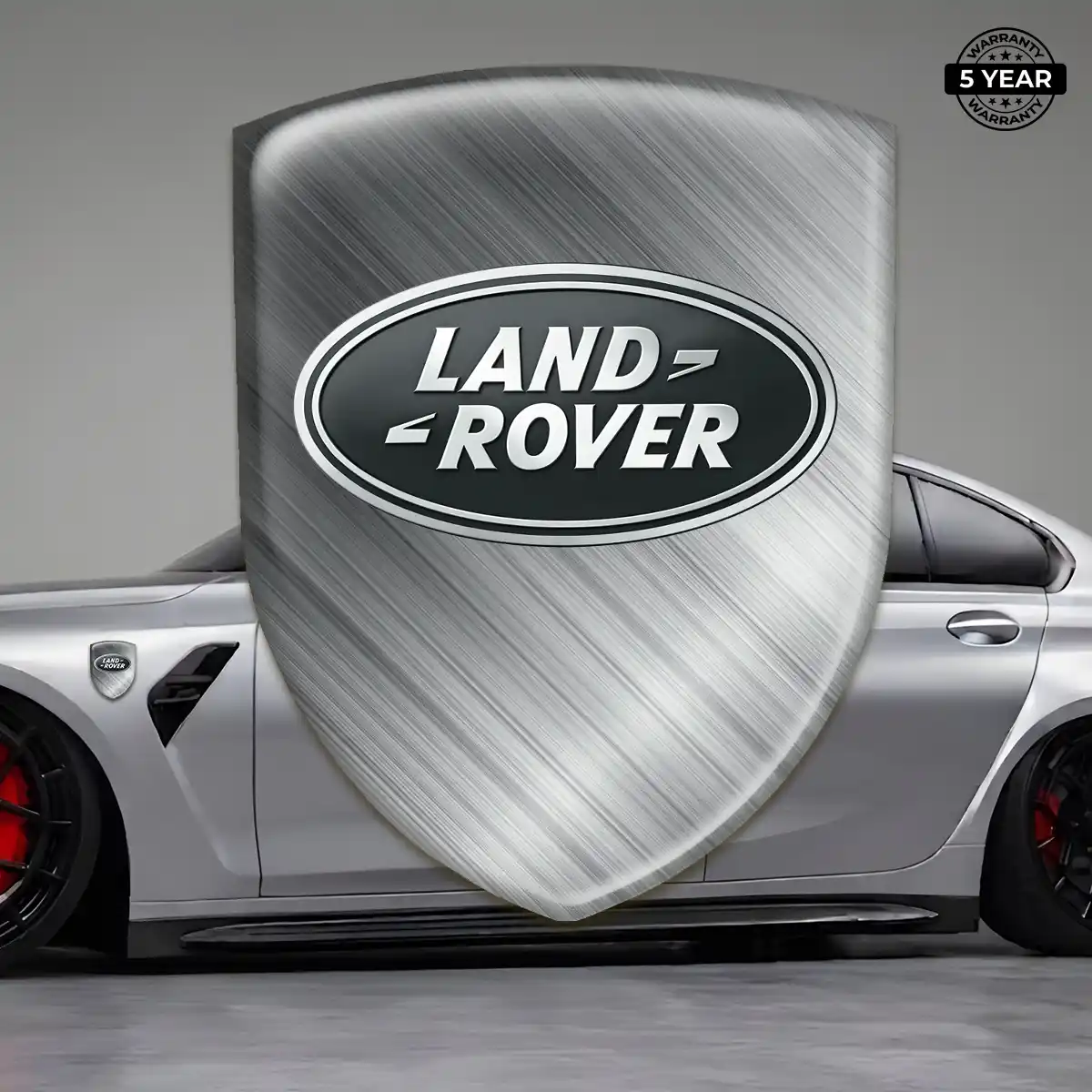 Land Rover Car Emblem Overlay Sleek Style