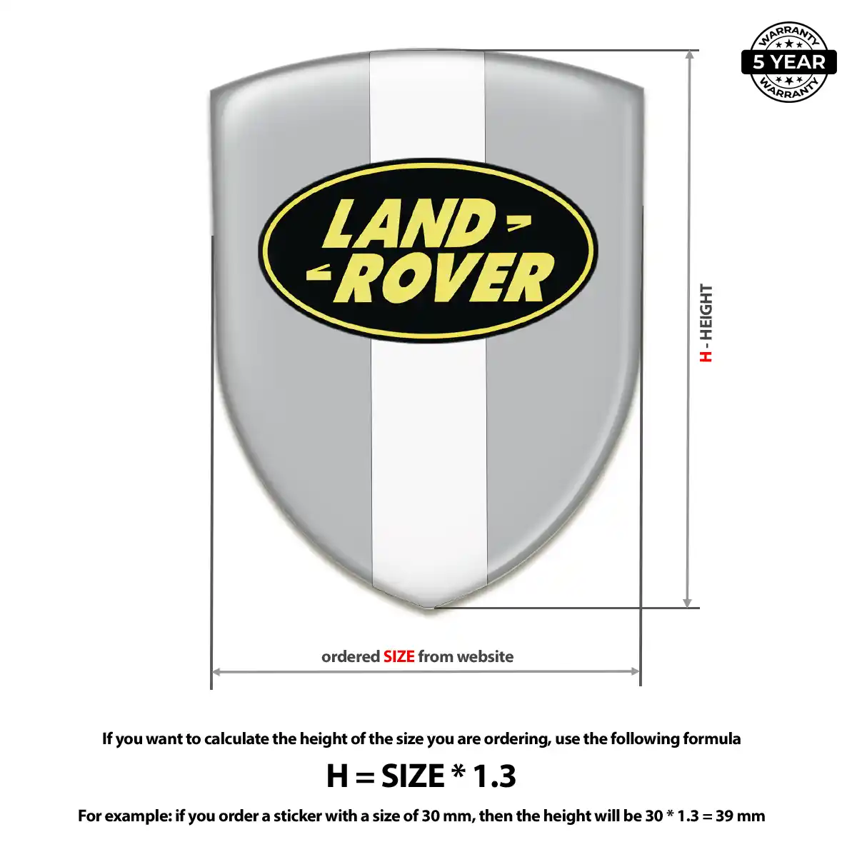 Land Rover Car Emblem Sticker Refined Design