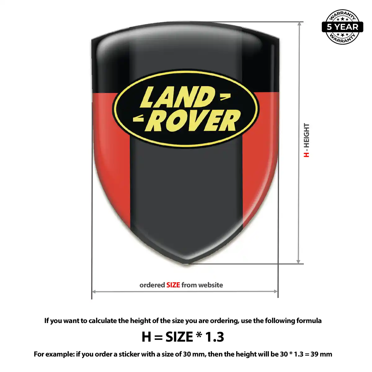Land Rover Car Emblem Sticker Sleek Style