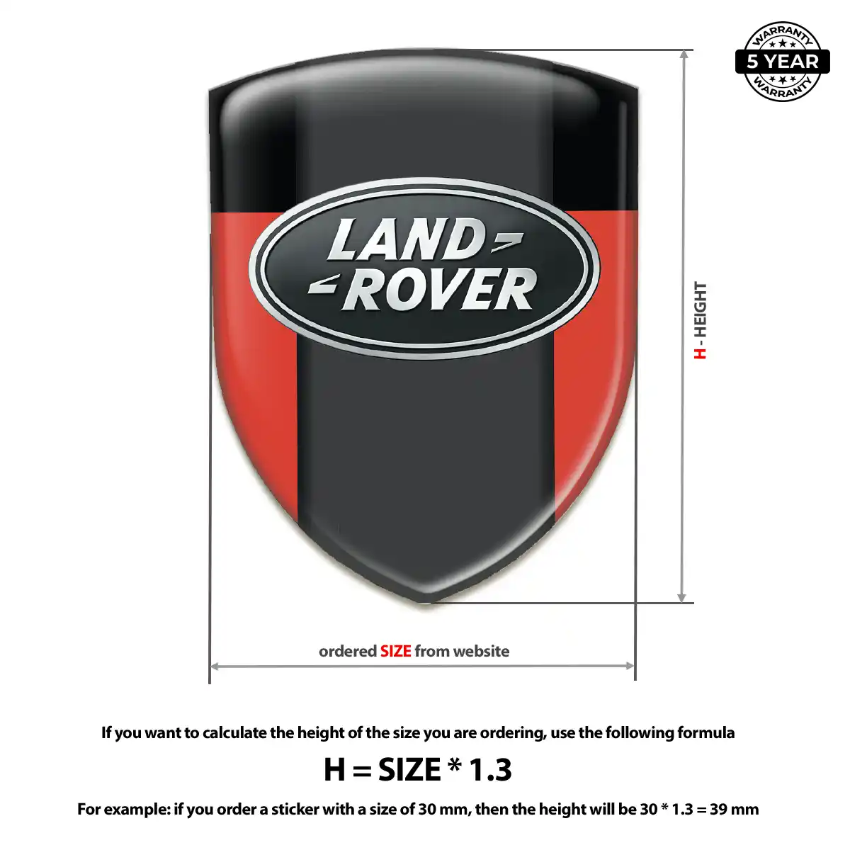 Land Rover Crest Emblem Elite Finish