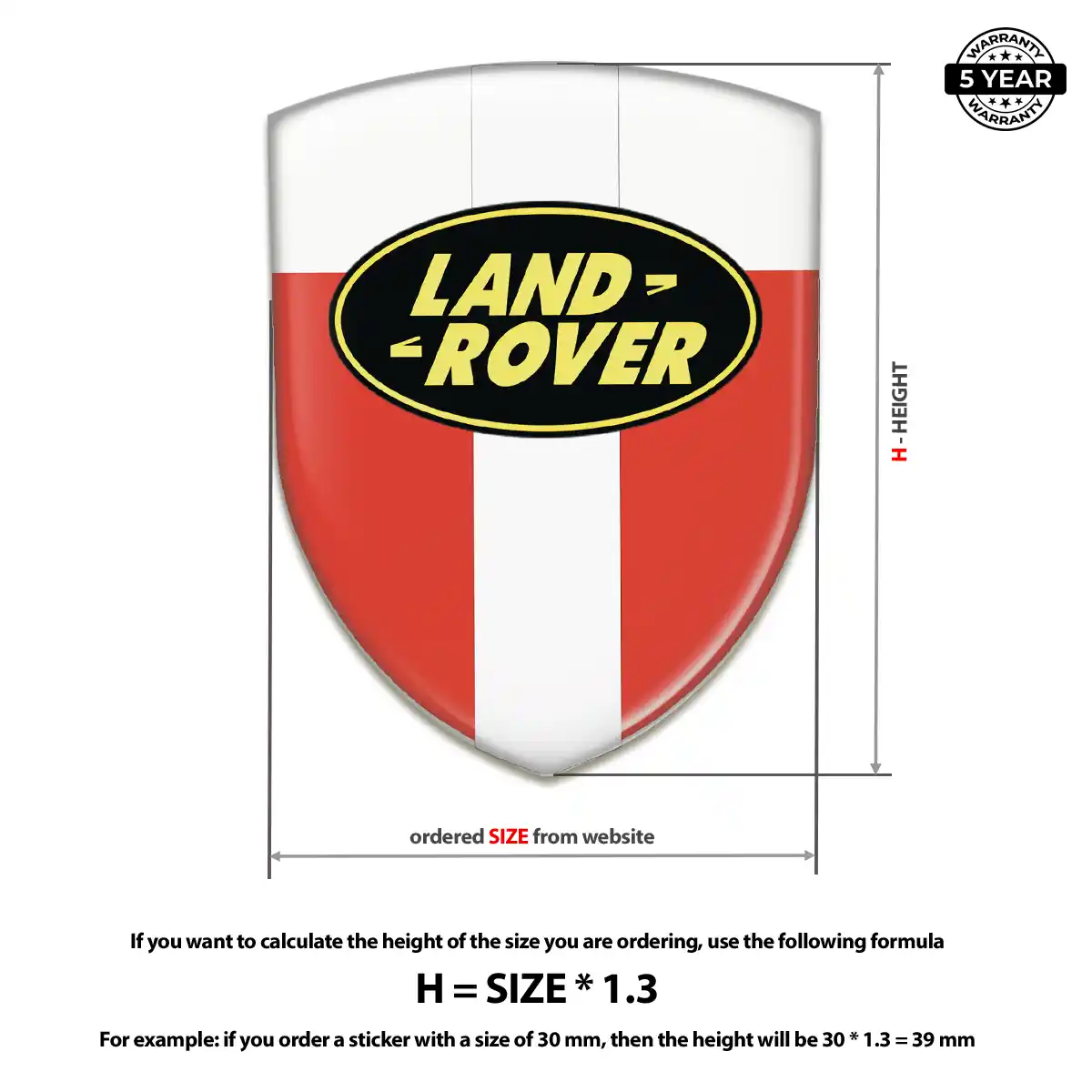 Land Rover Crest Logo Emblem Elite Finish