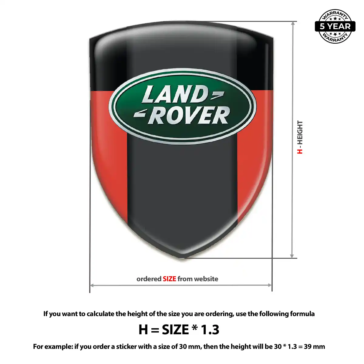 Land Rover Domed Badge Refined Design