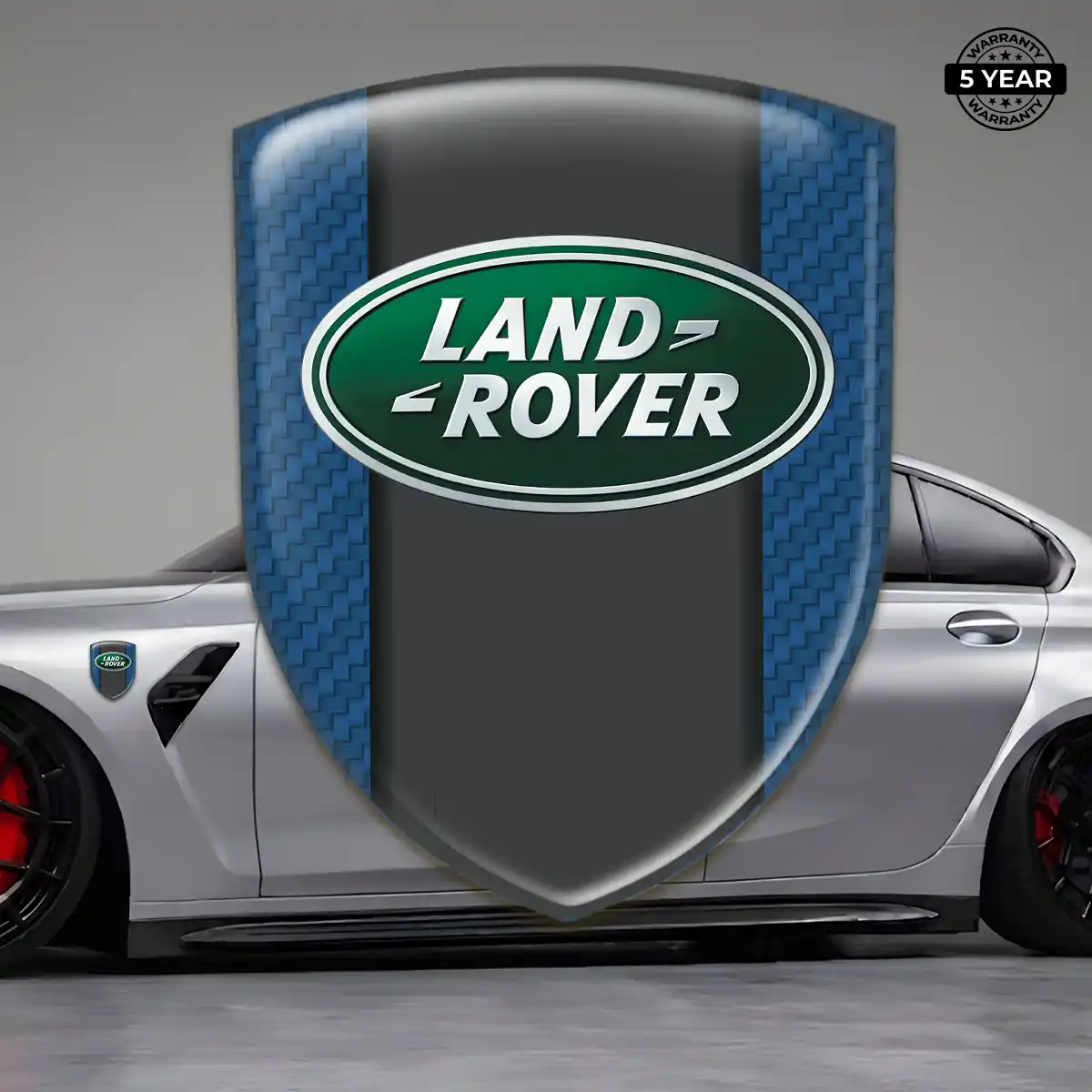 Land Rover Domed Badge Sleek Style