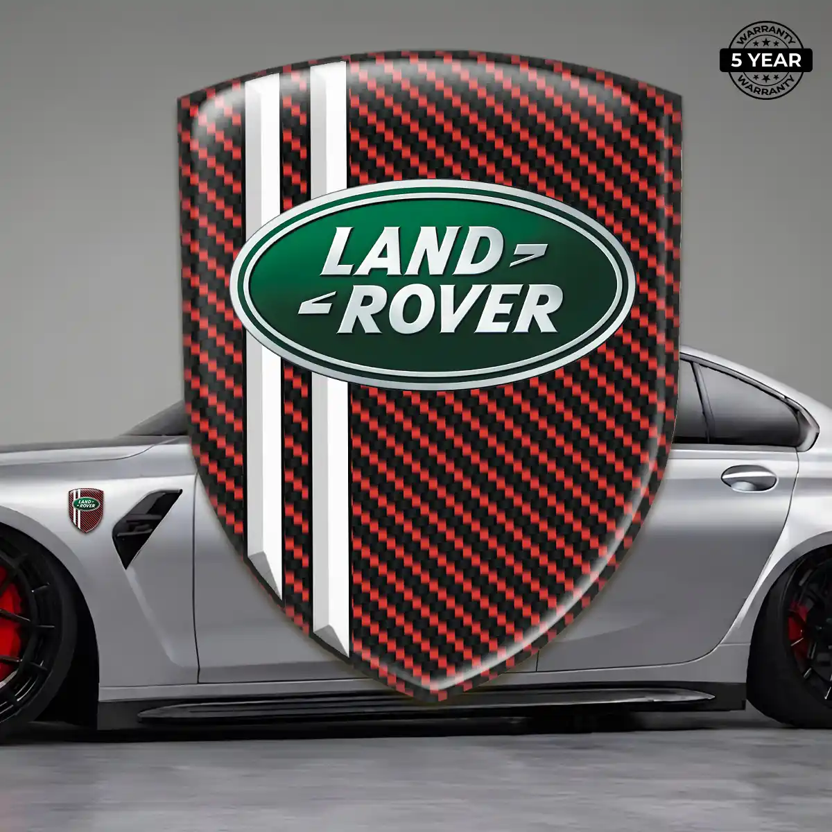 Land Rover Domed Car Sticker Refined Design