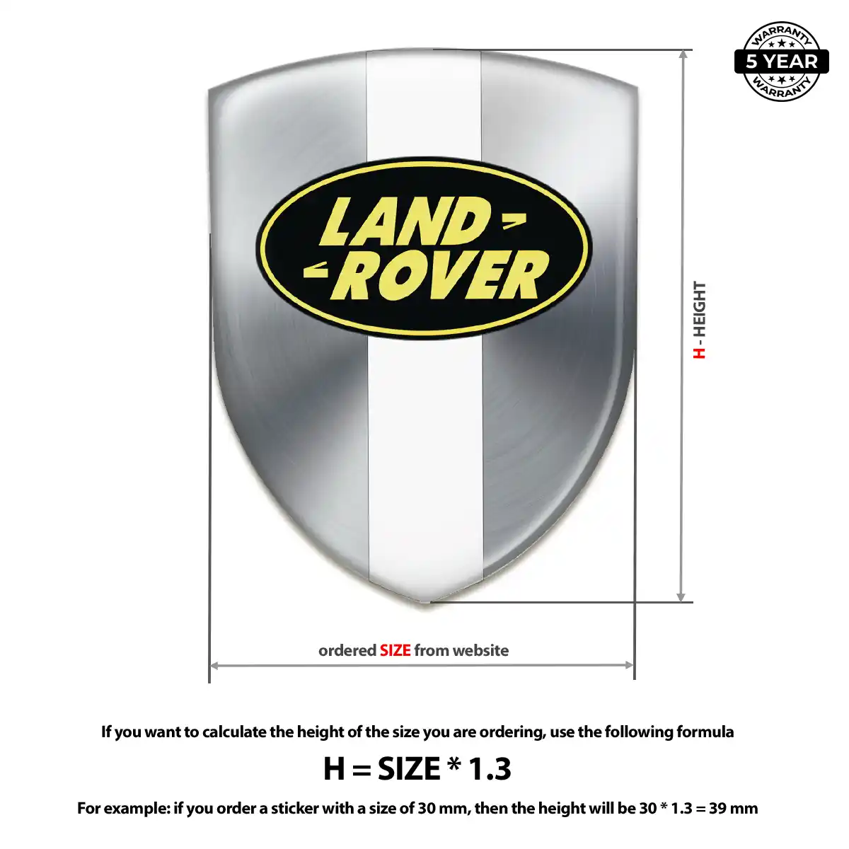 Land Rover Domed Emblem Refined Design