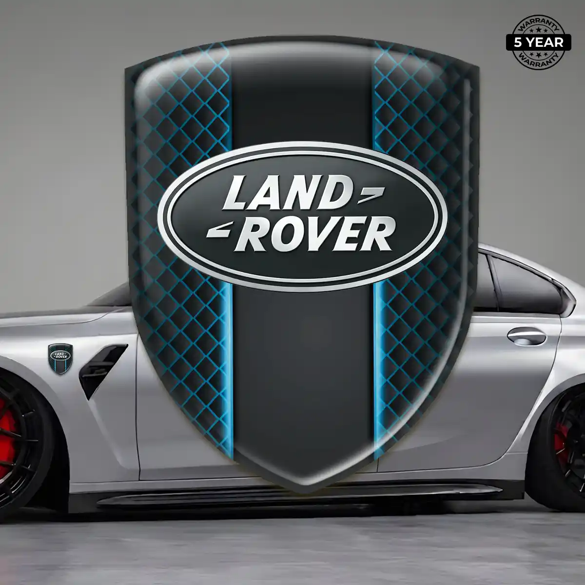 Land Rover Domed Logo Decal Sleek Style