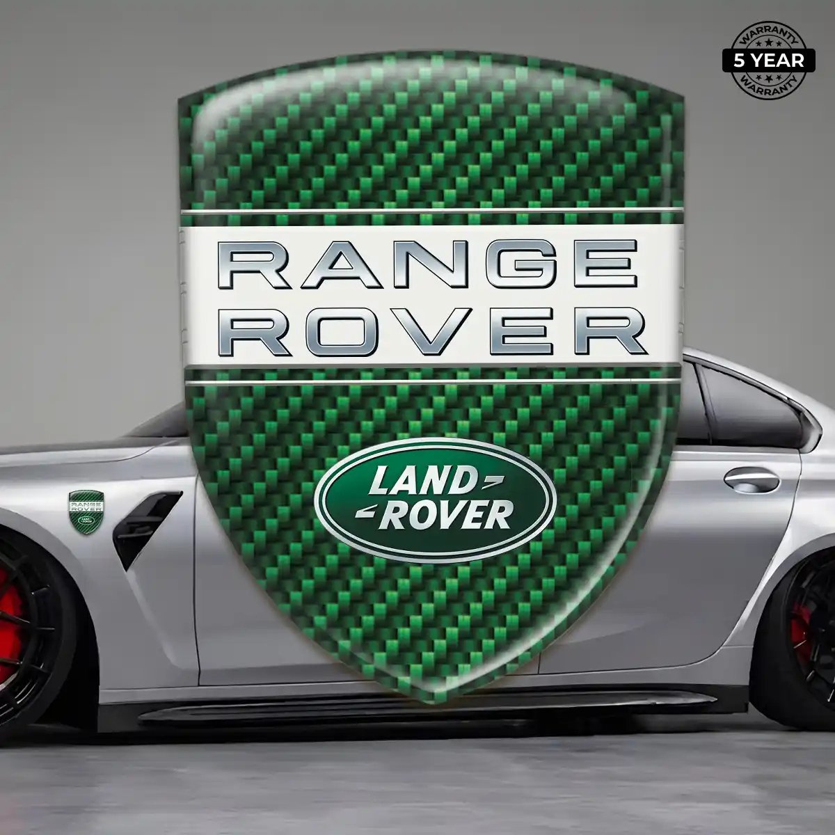 Land Rover Domed Logo Sticker Refined Design